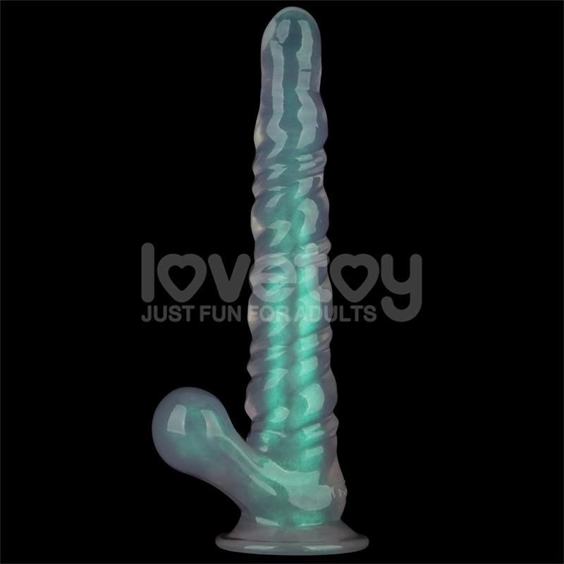 LOVETOY - OPAL PEARL SHEEN DILDO GREEN 11