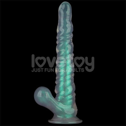 LOVETOY - OPAL PEARL SHEEN DILDO GREEN 11