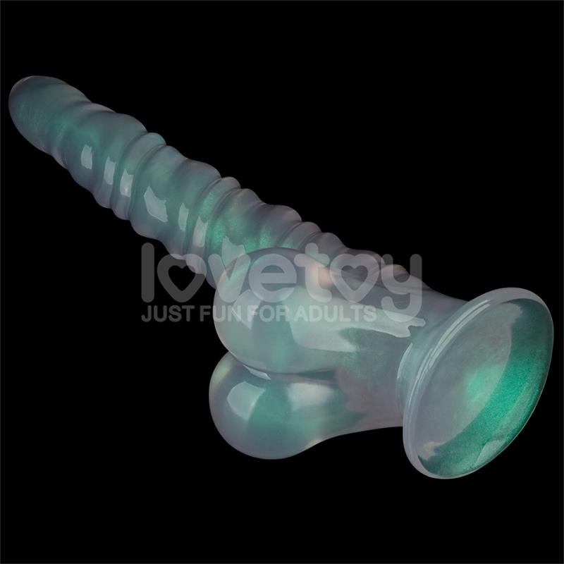 LOVETOY - OPAL PEARL SHEEN DILDO GREEN 11