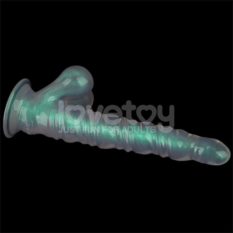 LOVETOY - OPAL PEARL SHEEN DILDO GREEN 11