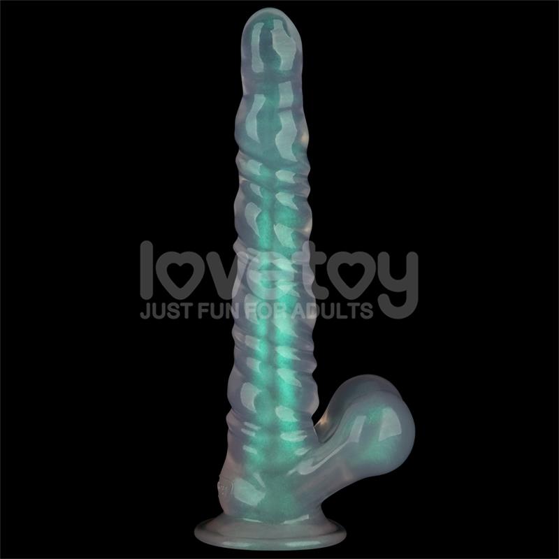 LOVETOY - OPAL PEARL SHEEN DILDO GREEN 11