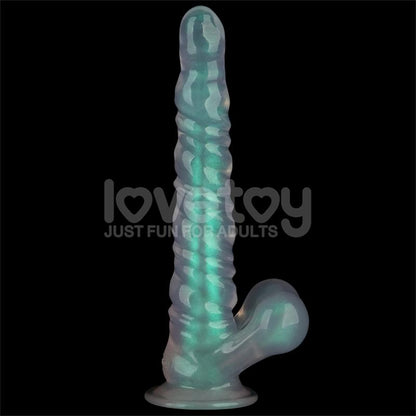 LOVETOY - OPAL PEARL SHEEN DILDO GREEN 11