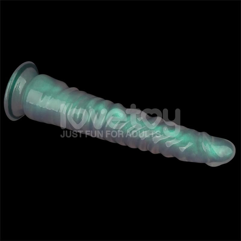LOVETOY - OPAL PEARL SHEEN DILDO GREEN 12.5