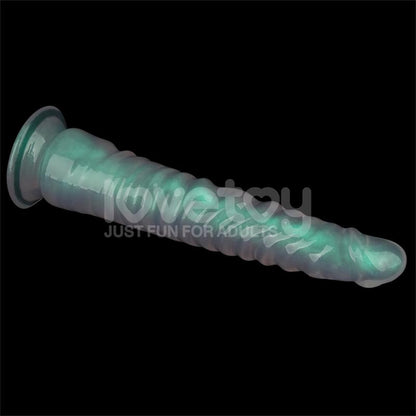 LOVETOY - OPAL PEARL SHEEN DILDO GREEN 12.5