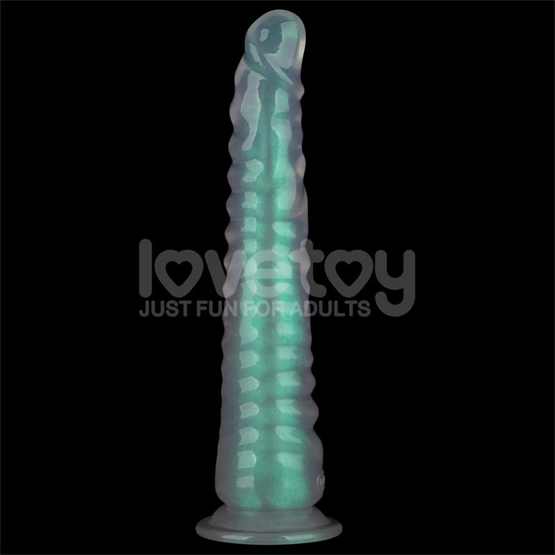 LOVETOY - OPAL PEARL SHEEN DILDO GREEN 12.5
