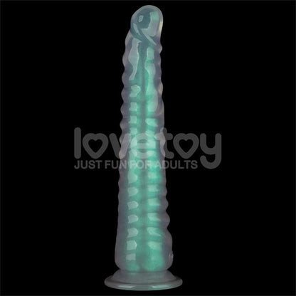 LOVETOY - OPAL PEARL SHEEN DILDO GREEN 12.5
