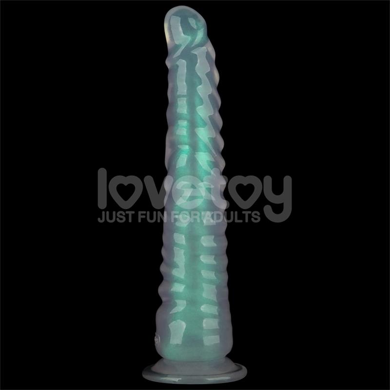 LOVETOY - OPAL PEARL SHEEN DILDO GREEN 12.5