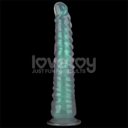 LOVETOY - OPAL PEARL SHEEN DILDO GREEN 12.5