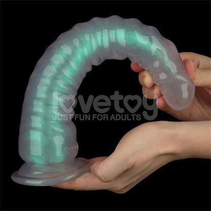 LOVETOY - OPAL PEARL SHEEN DILDO GREEN 12.5