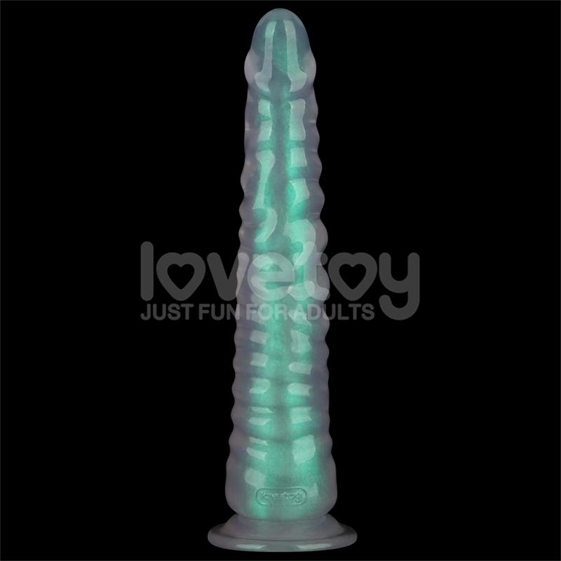 LOVETOY - OPAL PEARL SHEEN DILDO GREEN 12.5