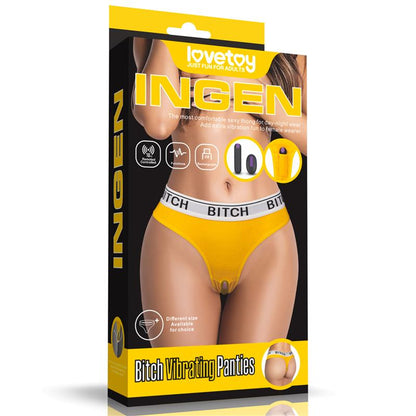 LOVETOY - OPEN PANTIES WITH VIBRATING BULLET AND REMOTE CONTROL SIZE S