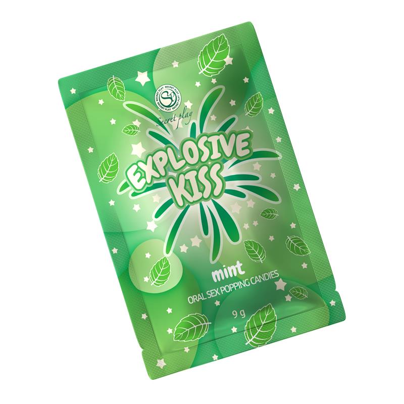 SECRET PLAY - ORAL SEX POPPING CANDIES 1 SACHET MINT FLAVOR