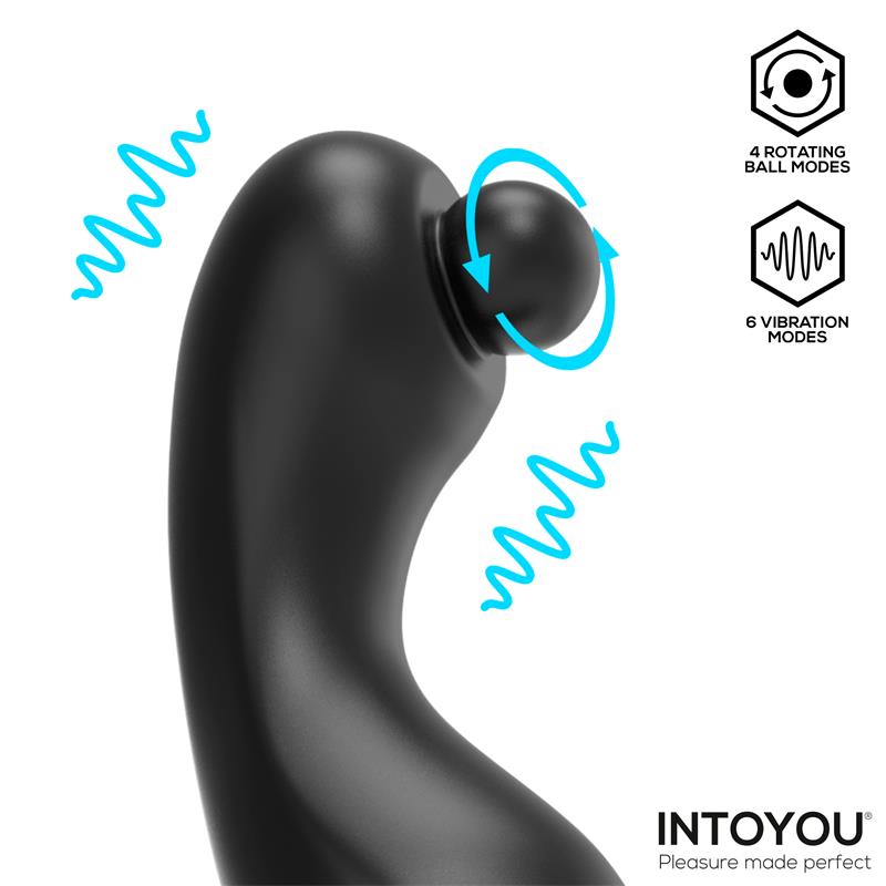INTOYOU - ORBYX PROSTATE MASSAGER WITH ROTATION, VIBRATION, AND REMOTE CONTROL