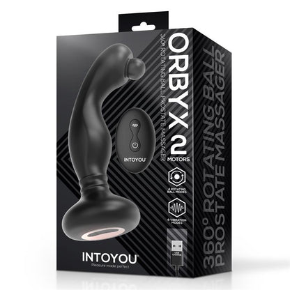 INTOYOU - ORBYX PROSTATE MASSAGER WITH ROTATION, VIBRATION, AND REMOTE CONTROL