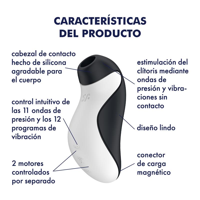 SATISFYER - ORCA CLÍTORIS SUCKER DOUBLE AIR PULSE