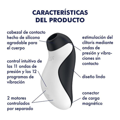 SATISFYER - ORCA CLÍTORIS SUCKER DOUBLE AIR PULSE