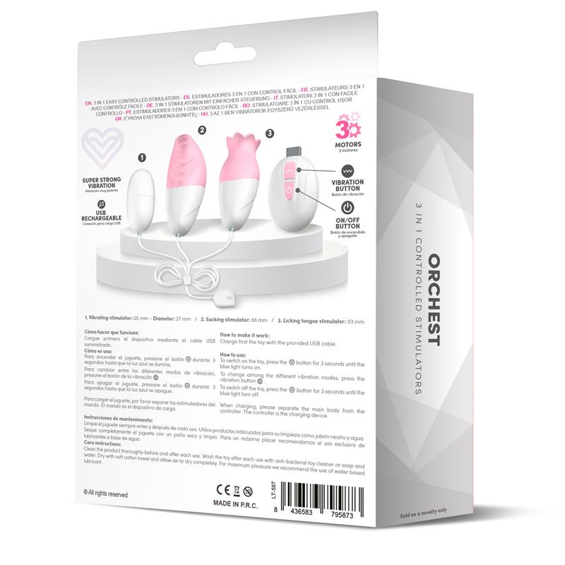 LATETOBED - ORCHEST 3 IN 1 CONTROLLED STIMULATOR