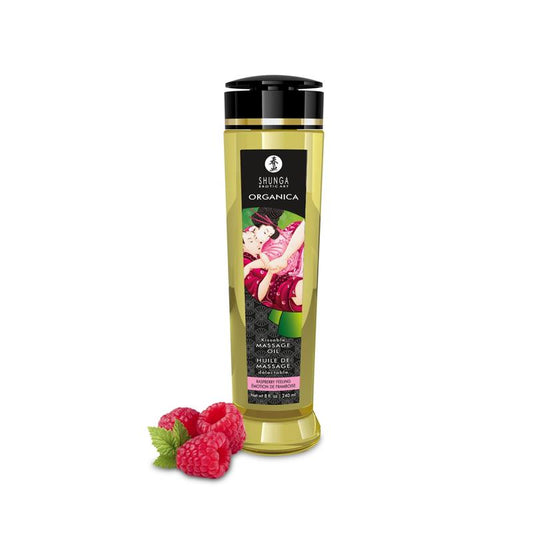 SHUNGA - ORGANIC MASSAGE OIL RASPBERRY 240 ML