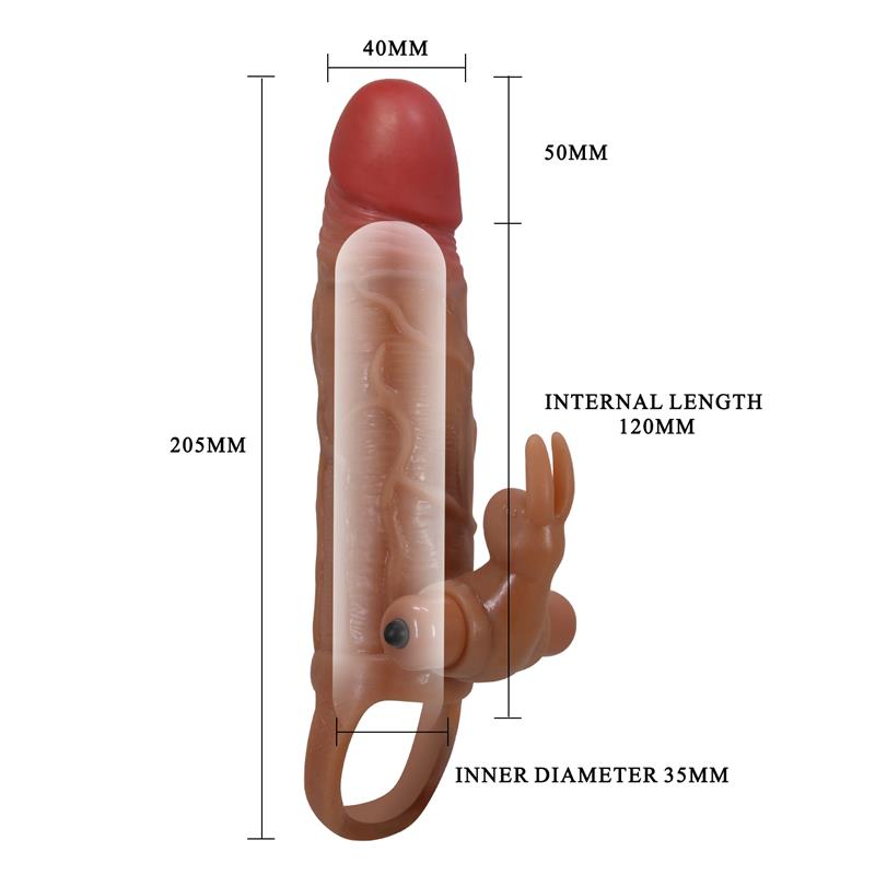 PRETTYLOVE - OSMAR PENIS SLEEVE WITH VIBRATION