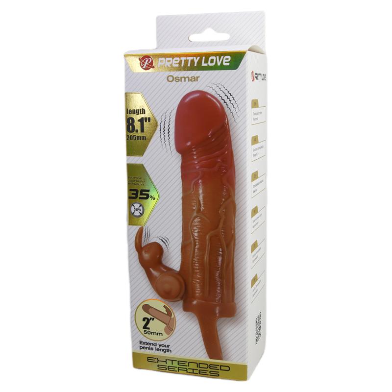 PRETTYLOVE - OSMAR PENIS SLEEVE WITH VIBRATION
