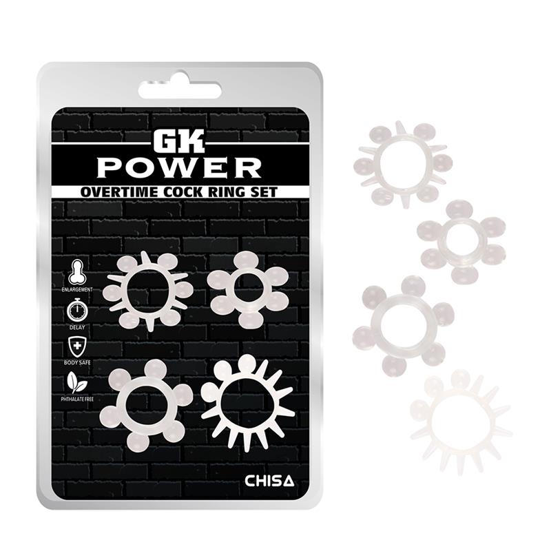 CHISA - OVERTIME COCK RING SET OF 4