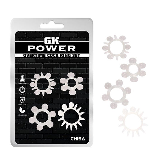 CHISA - OVERTIME COCK RING SET OF 4