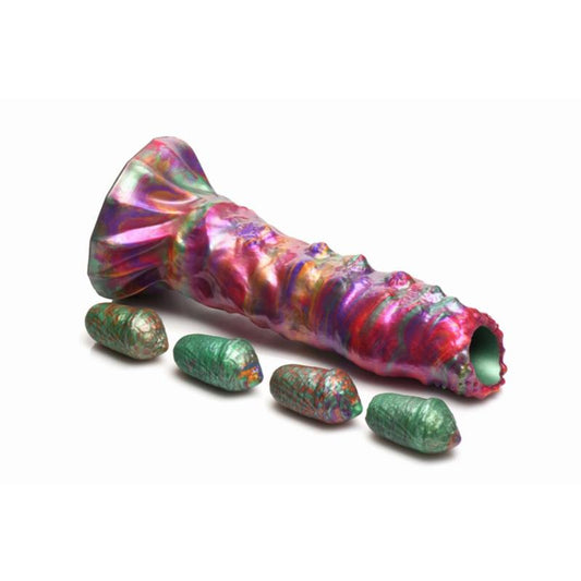 CREATURE COCKS - OVIPOSITOR DILDO WITH 4 SILICONE EGGS 9