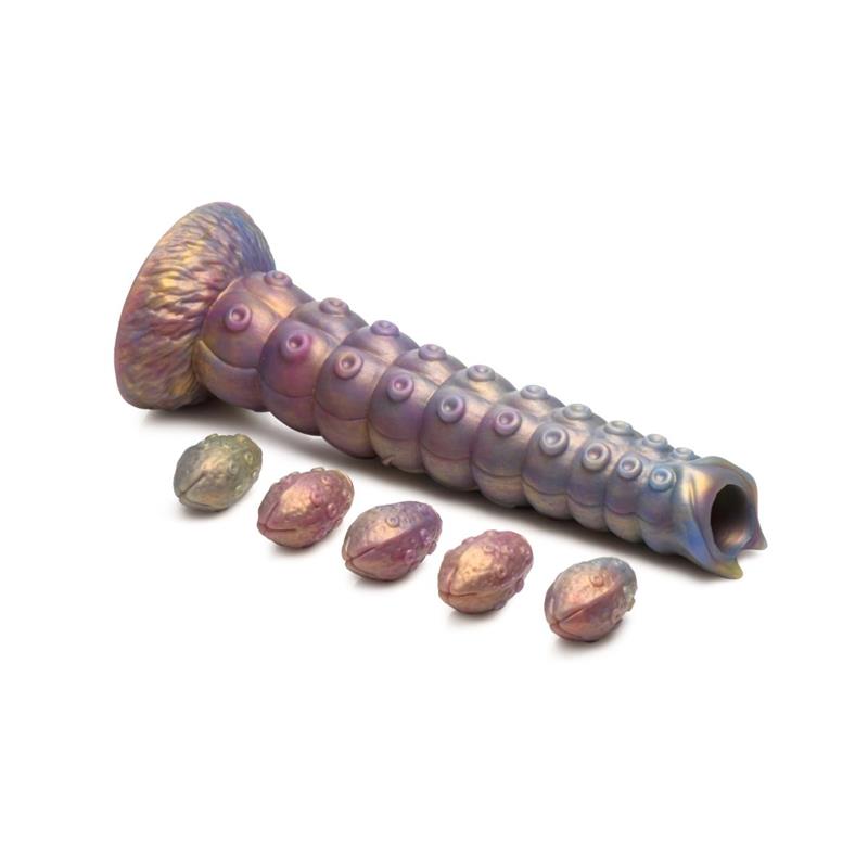 CREATURE COCKS - OVIPOSITOR DILDO WITH 5 EGGS DEEP INVADER TENTACLE