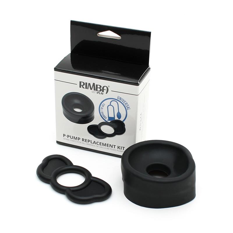 RIMBA TOYS - P-PUMP REPLACEMENT KIT OF 2 RINGS - BLACK