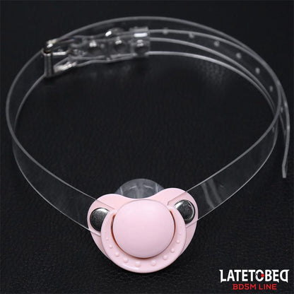 LATETOBED BDSM LINE - PACIFIER GAG BALL ADJUSTABLE 43-60 CM
