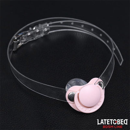LATETOBED BDSM LINE - PACIFIER GAG BALL ADJUSTABLE 43-60 CM