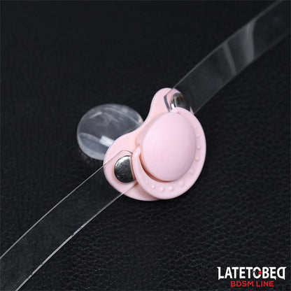 LATETOBED BDSM LINE - PACIFIER GAG BALL ADJUSTABLE 43-60 CM
