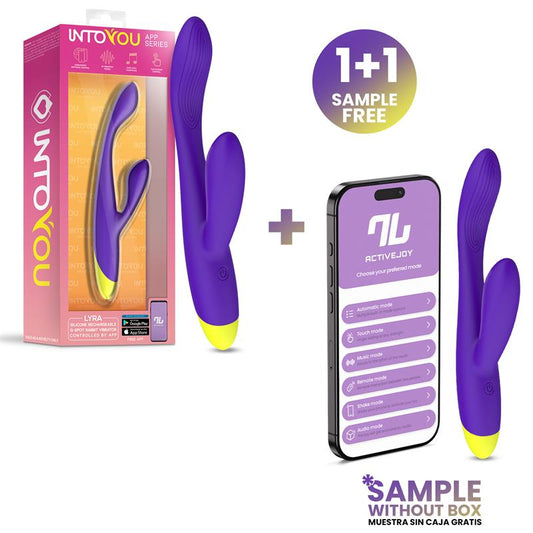 INTOYOU APP SERIES - PACK 1+1 LYRA G-SPOT RABBIT VIBRATOR WITH APP PURPLE