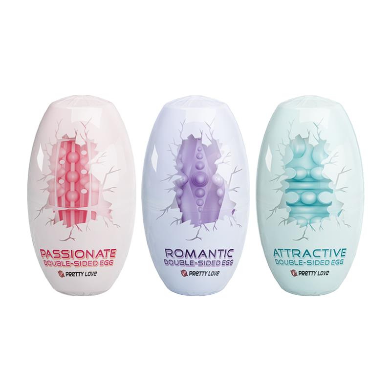PRETTYLOVE - PACK 15 PIECES DOUBLE SIDED MASTURBATOR EGG