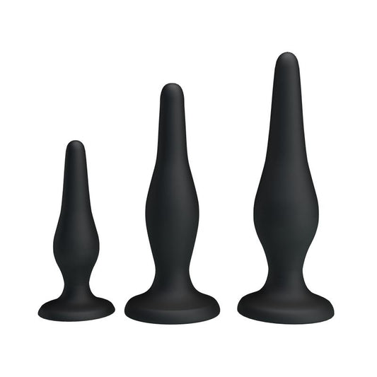 PRETTYLOVE - PACK 3 BUTT PLUG MINI ANAL KIT
