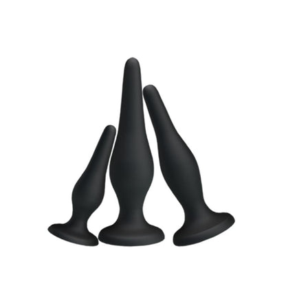 PRETTYLOVE - PACK 3 BUTT PLUG MINI ANAL KIT