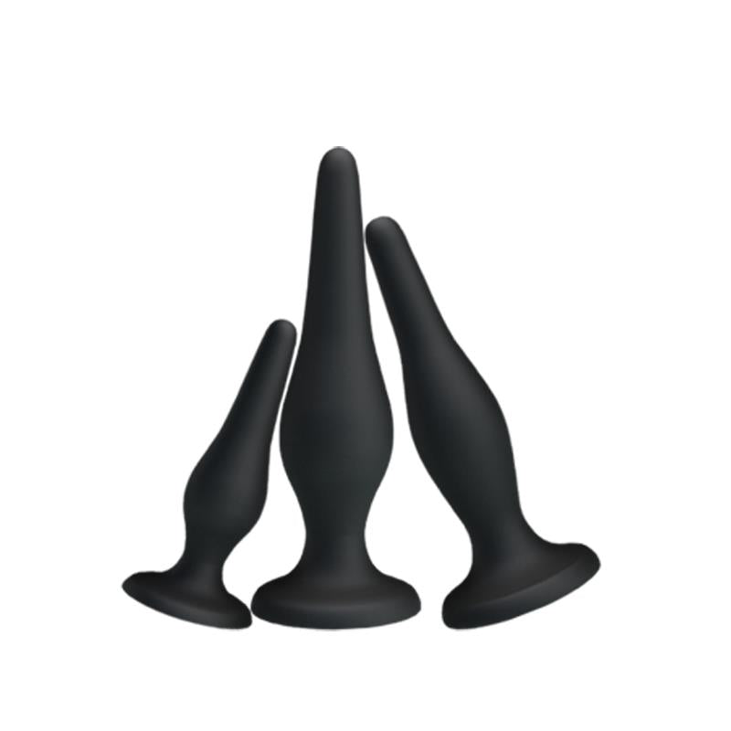 PRETTYLOVE - PACK 3 BUTT PLUG MINI ANAL KIT