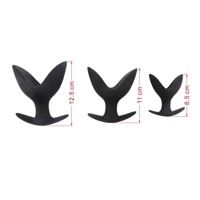 CHISA - PACK 3 GAPING ANCHOR SILICONE BLACK