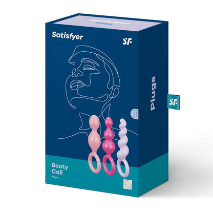 SATISFYER - PACK 3 PLUGS SILICONE COLORED