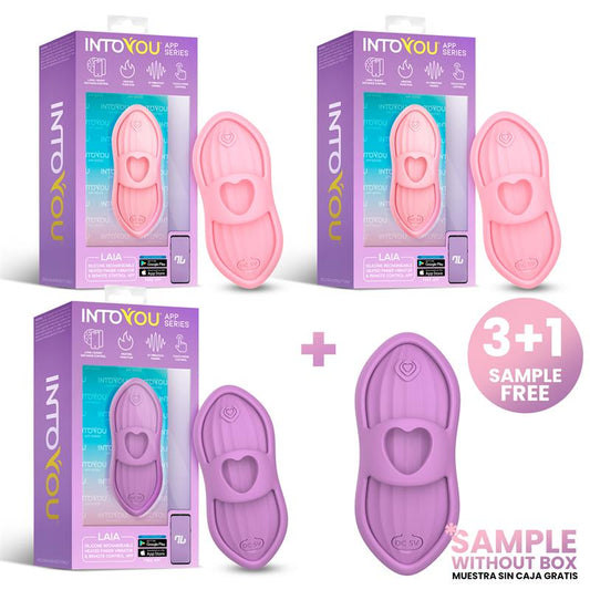 INTOYOU APP SERIES - PACK 3+1 LAIA HEATED FINGER VIBRATOR WITH APP