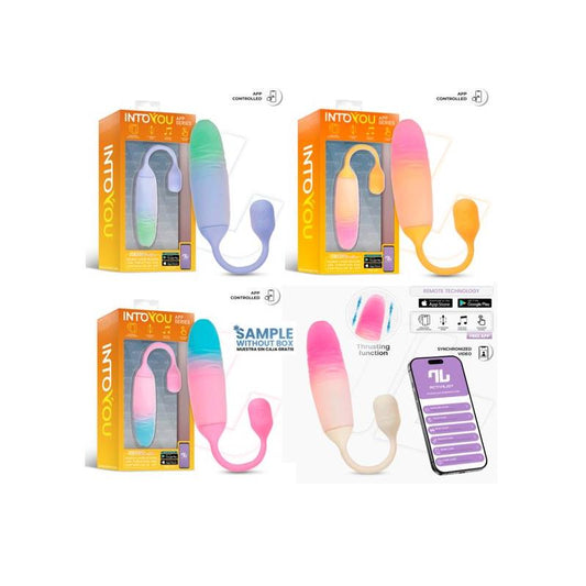 INTOYOU APP SERIES - PACK 3+1 NEXEGG MOTION VIBRATING EGG WITH THRUSTING AND APP