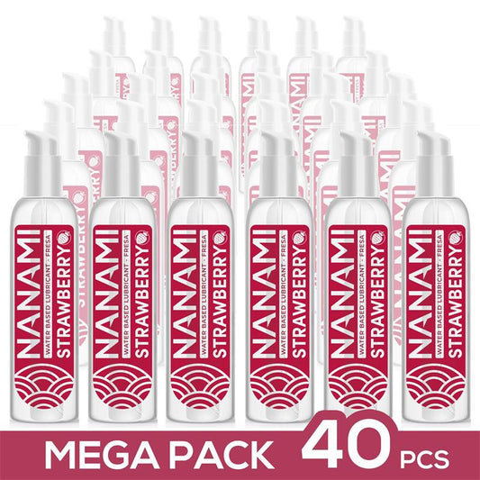 NANAMI - PACK DE 40 WATER BASED LUBRICANT STRAWBERRY 150 ML
