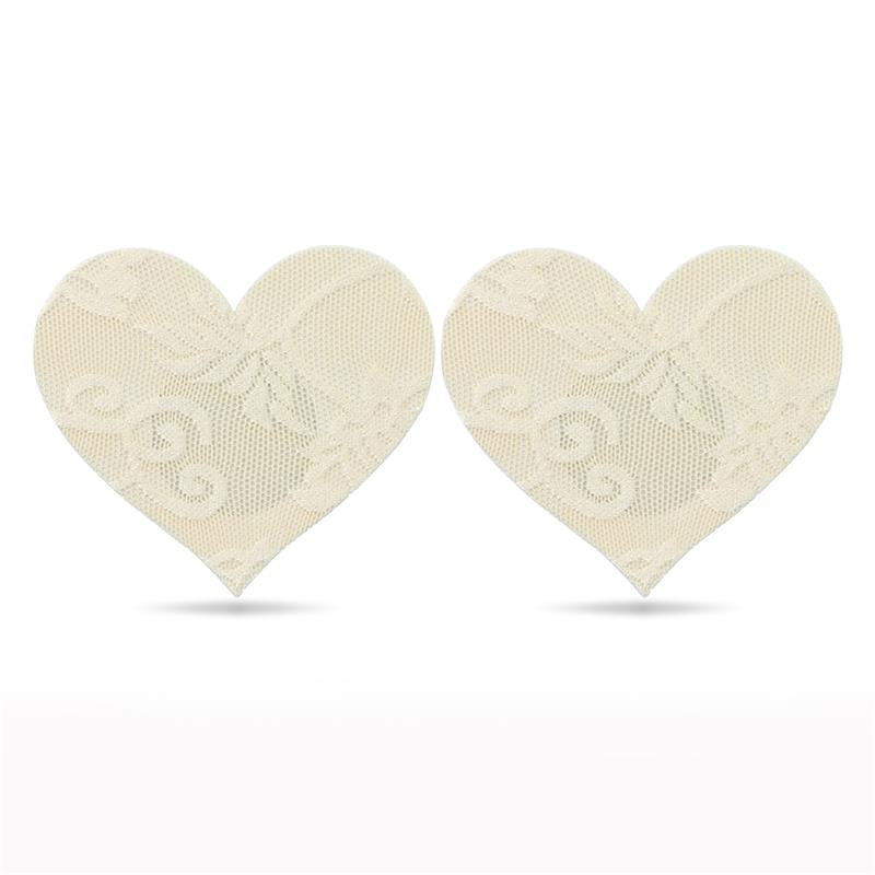 LOVETOY - PACK NIPPLE COVERS FLOWER AND HEART BEIGE