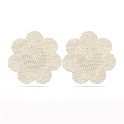 LOVETOY - PACK NIPPLE COVERS FLOWER AND HEART BEIGE