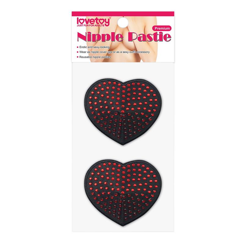 LOVETOY - PACK NIPPLE COVERS REUSABLE HEART
