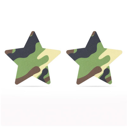 LOVETOY - PACK NIPPLE COVERS STAR AND HEART CAMOUFLAGE