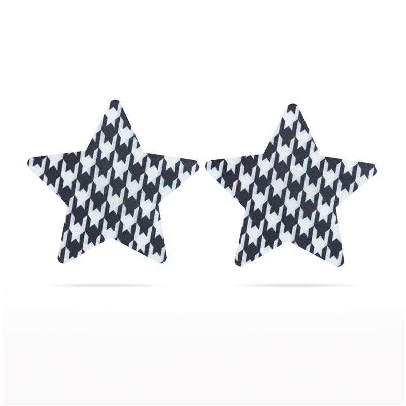 LOVETOY - PACK NIPPLE COVERS STAR RED AND BLACK