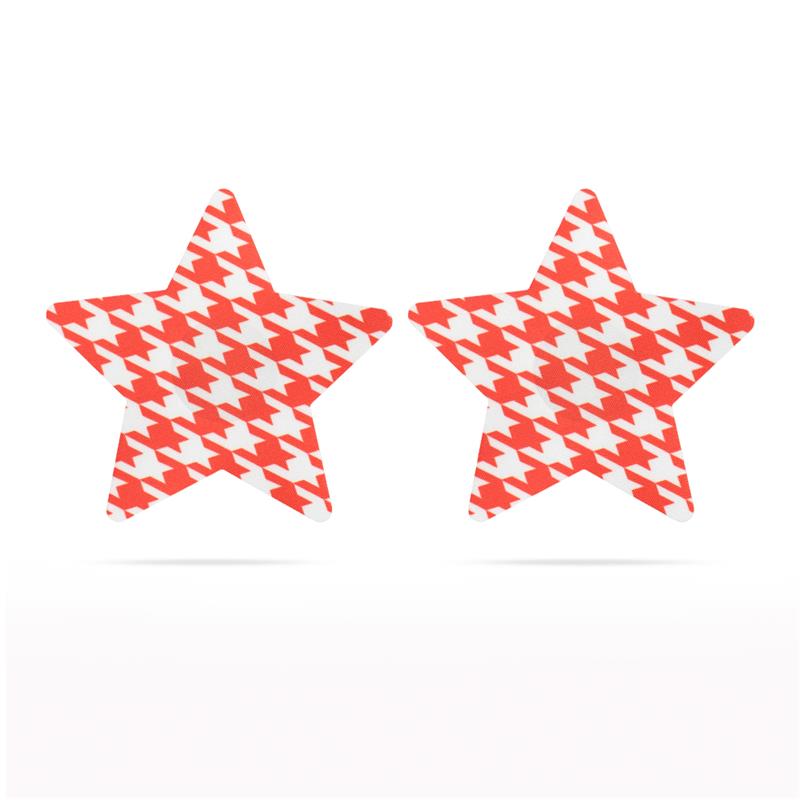LOVETOY - PACK NIPPLE COVERS STAR RED AND BLACK