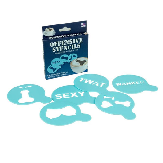 SPENCER & FLEETWOOD - PACK OF 12 OFFENSIVE STENCILS