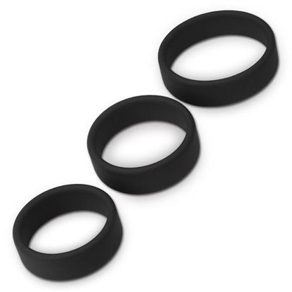 LOVETOY - PACK OF 3 PENIS RING POWER RING BLACK
